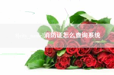 嘉鱼消防证怎么查询系统