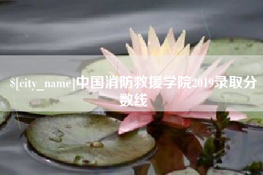 嘉鱼中国消防救援学院2019录取分数线