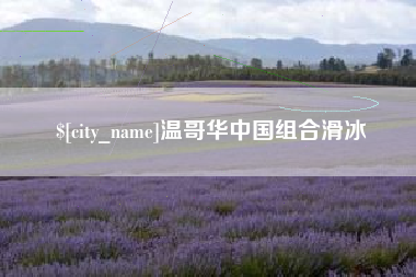 嘉鱼温哥华中国组合滑冰