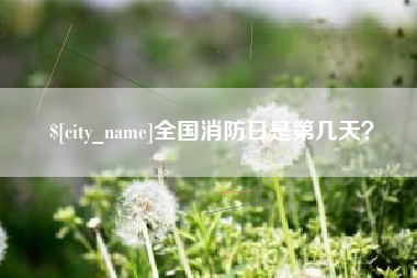 嘉鱼全国消防日是第几天？