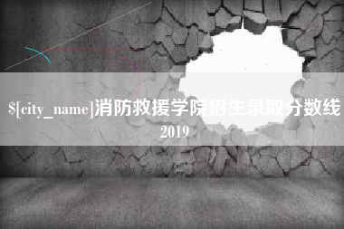 嘉鱼消防救援学院招生录取分数线2019