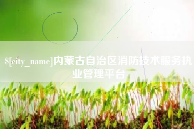 嘉鱼内蒙古自治区消防技术服务执业管理平台