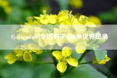 嘉鱼全国男子5000米世界纪录