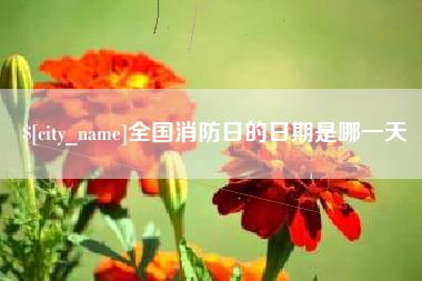 嘉鱼全国消防日的日期是哪一天