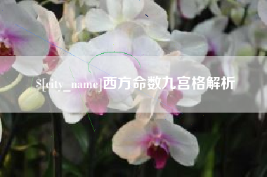 嘉鱼西方命数九宫格解析