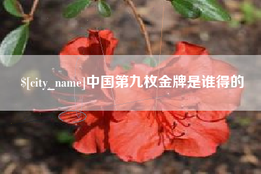 嘉鱼中国第九枚金牌是谁得的