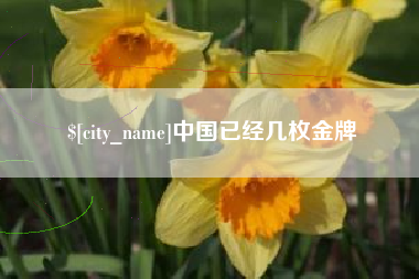 嘉鱼中国已经几枚金牌