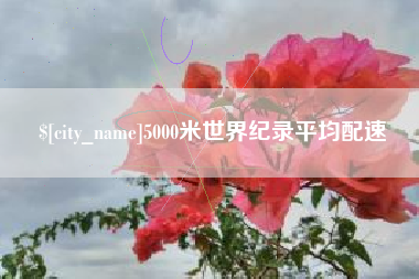 嘉鱼5000米世界纪录平均配速