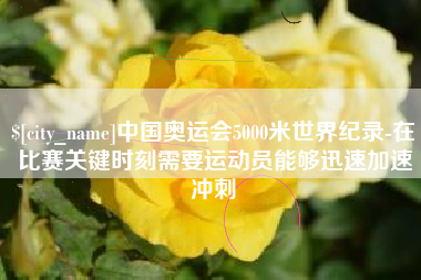 嘉鱼中国奥运会5000米世界纪录-在比赛关键时刻需要运动员能够迅速加速冲刺