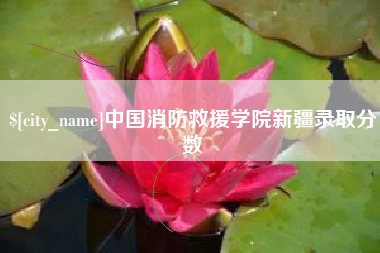 嘉鱼中国消防救援学院新疆录取分数