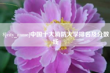 嘉鱼中国十大消防大学排名及分数线