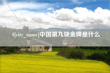 嘉鱼中国第九块金牌是什么