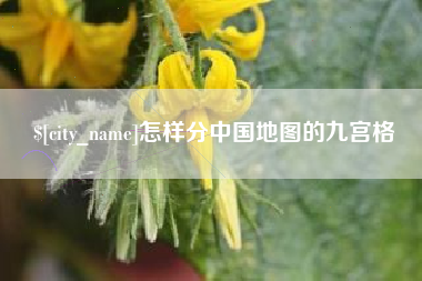 嘉鱼怎样分中国地图的九宫格