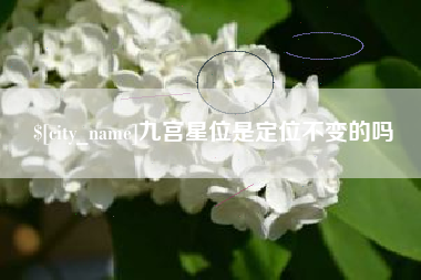 嘉鱼九宫星位是定位不变的吗