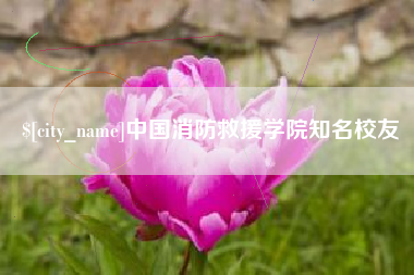 嘉鱼中国消防救援学院知名校友