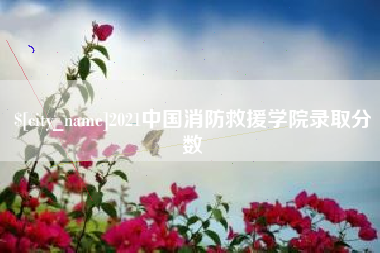 嘉鱼2021中国消防救援学院录取分数