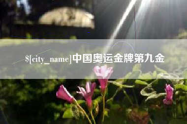 嘉鱼中国奥运金牌第九金
