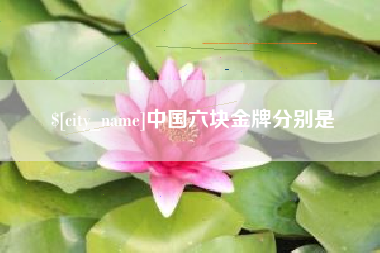 嘉鱼中国六块金牌分别是